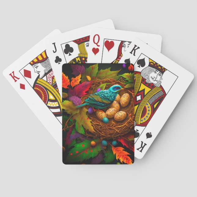 Artsy Bird Poker Cards (Back)