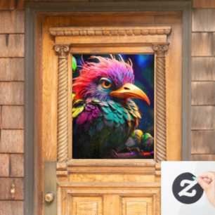 Artsy Bird Window Cling