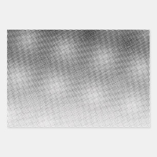 Artsy Black and White Moiré Pattern Wrapping Paper Sheets