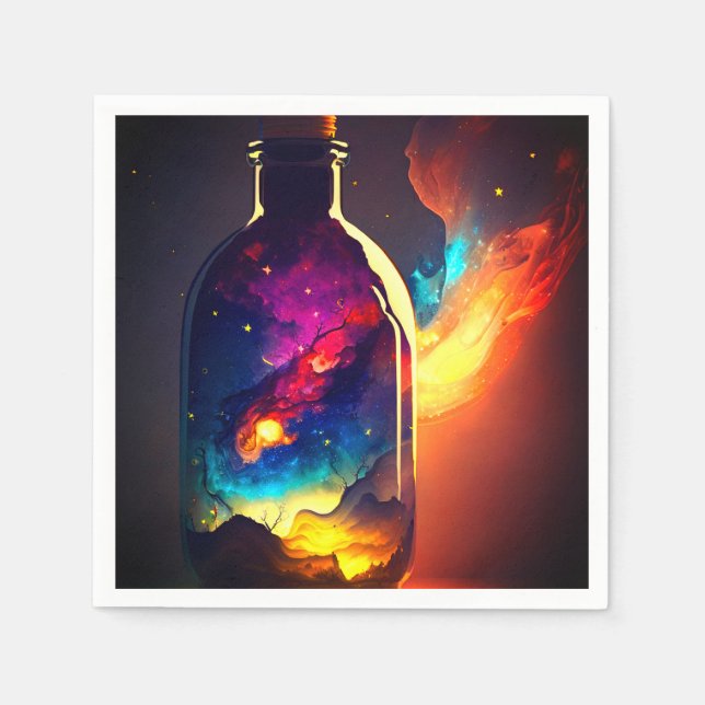 Artsy Bottle Napkins (Front)