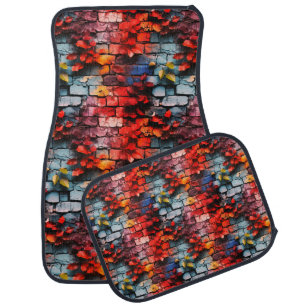 Artsy Brick Design Car Floor Mat