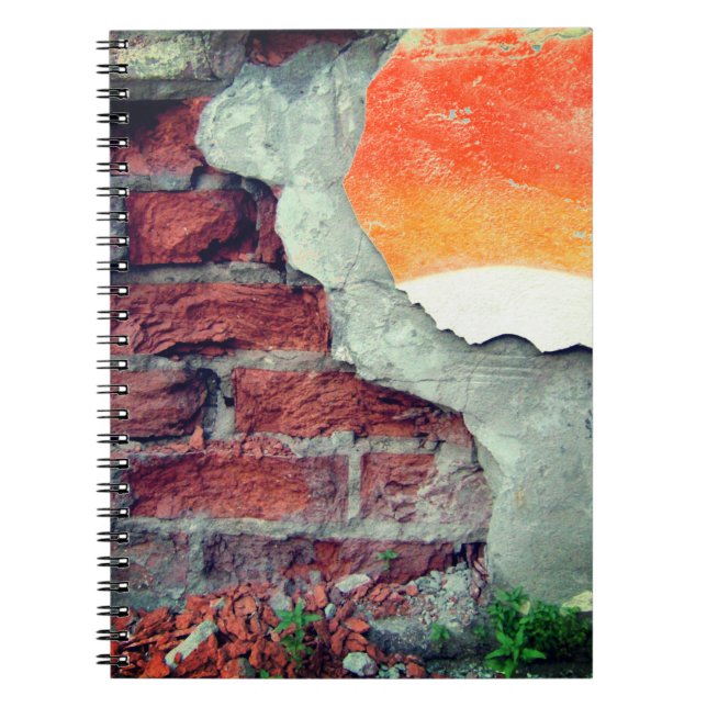 Artsy Brick Wall Notebook (Front)