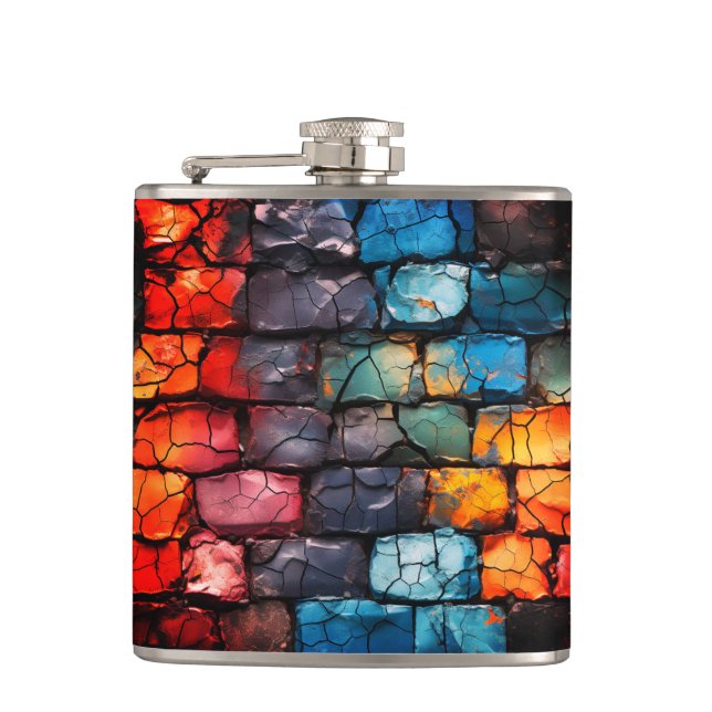 Artsy Bricks Flask (Front)