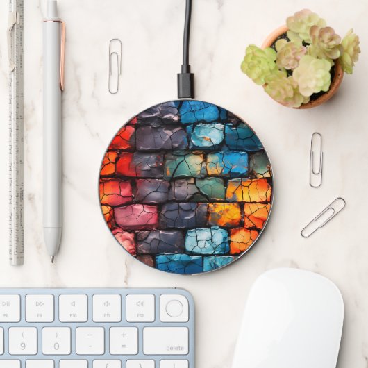 Artsy Bricks Wireless Charger (Desk)