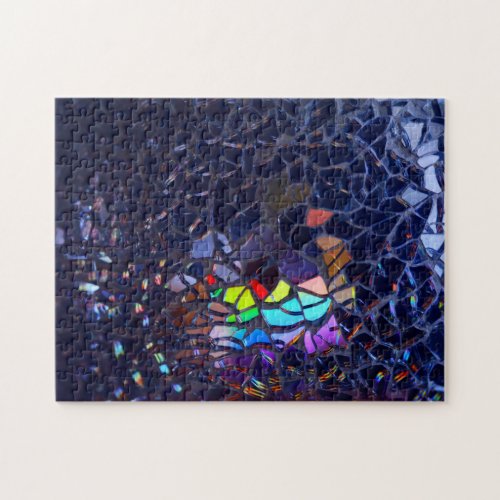 Artsy Broken Glass Pattern Complex Jigsaw Puzzles