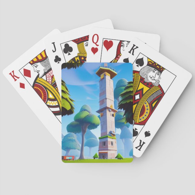 Artsy Building Poker Cards (Back)