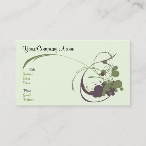 Customizable Artsy business card