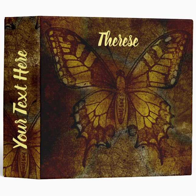 Artsy Butterfly 3 Ring Binder (Front/Spine)