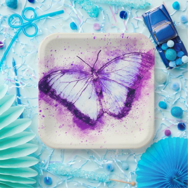 Artsy Butterfly Paper Plates (Party)