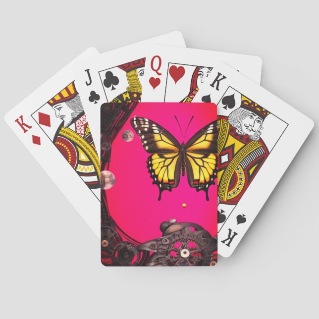 Artsy Butterfly Poker Cards (Back)