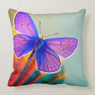 Artsy Butterfly Throw Pillow