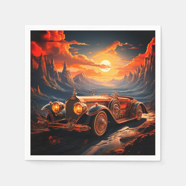 Artsy Car Napkins (Front)