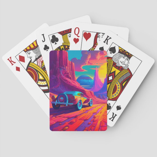 Artsy Car Poker Cards (Back)