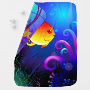 Artsy Cartoon Baby Blanket
