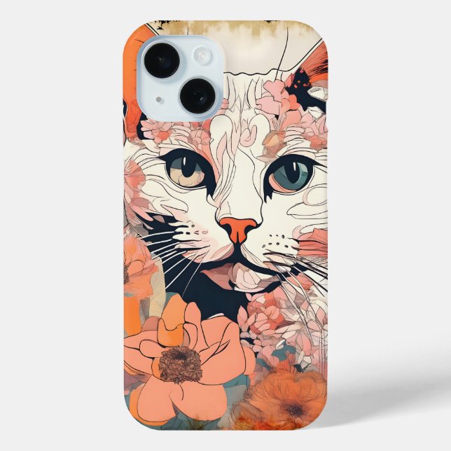 Artsy Cat Case-Mate iPhone Case (Back)