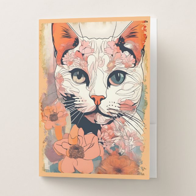 Artsy Cat Pocket Folder (Front)