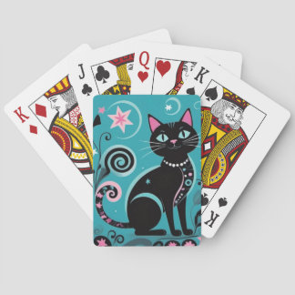 Artsy Cat Poker Cards