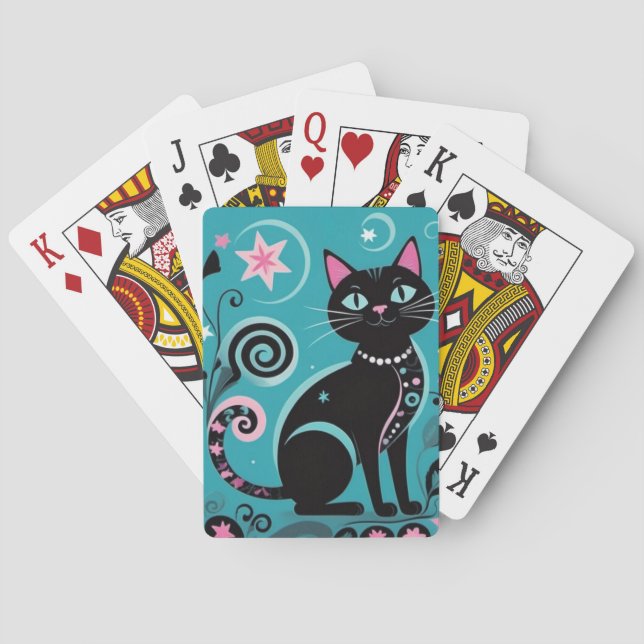 Artsy Cat Poker Cards (Back)
