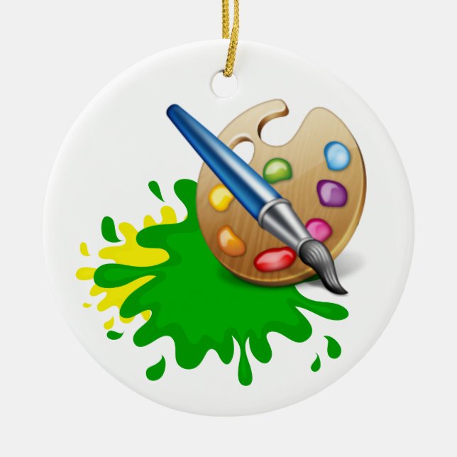 ARTSY CERAMIC ORNAMENT (Front)