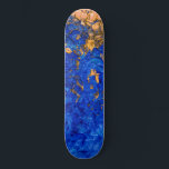 Artsy Cobalt Blue Golden Yellow Acrylic Painting Skateboard<br><div class="desc">This modern and cool painting is perfect for the trendy and fashionable person. It features a hand-painted cobalt blue and golden yellow acrylic abstract design. It's unique, artistic, and contemporary.***IMPORTANT DESIGN NOTE: For any custom design request such as matching product requests, color changes, placement changes, or any other change request,...</div>
