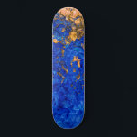 Artsy Cobalt Blue Golden Yellow Acrylic Painting Skateboard<br><div class="desc">This modern and cool painting is perfect for the trendy and fashionable person. It features a hand-painted cobalt blue and golden yellow acrylic abstract design. It's unique, artistic, and contemporary.***IMPORTANT DESIGN NOTE: For any custom design request such as matching product requests, color changes, placement changes, or any other change request,...</div>