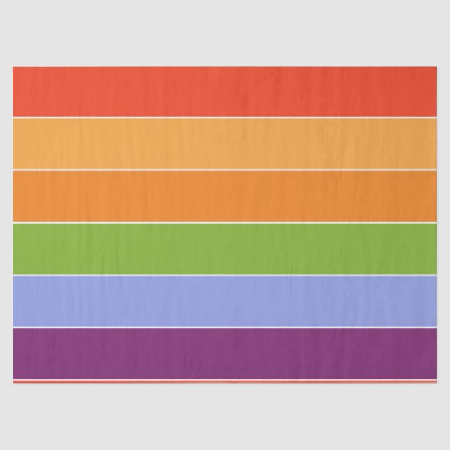 Artsy Color Stripes  Tissue Paper (Front)