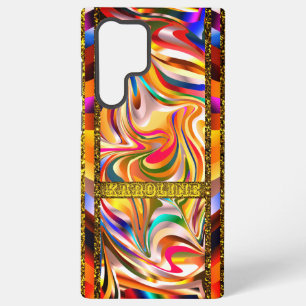Artsy Color Swirls   Samsung Galaxy S22 Ultra Case