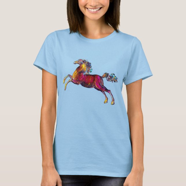 Artsy Colorful Horse T-Shirt (Front)