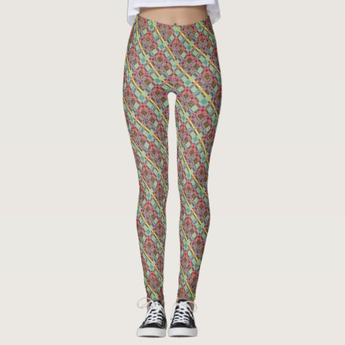 Artsy Colors Abstract Leggings