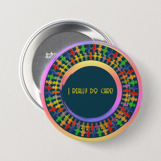 Artsy Customizable Campaign Button (Front & Back)