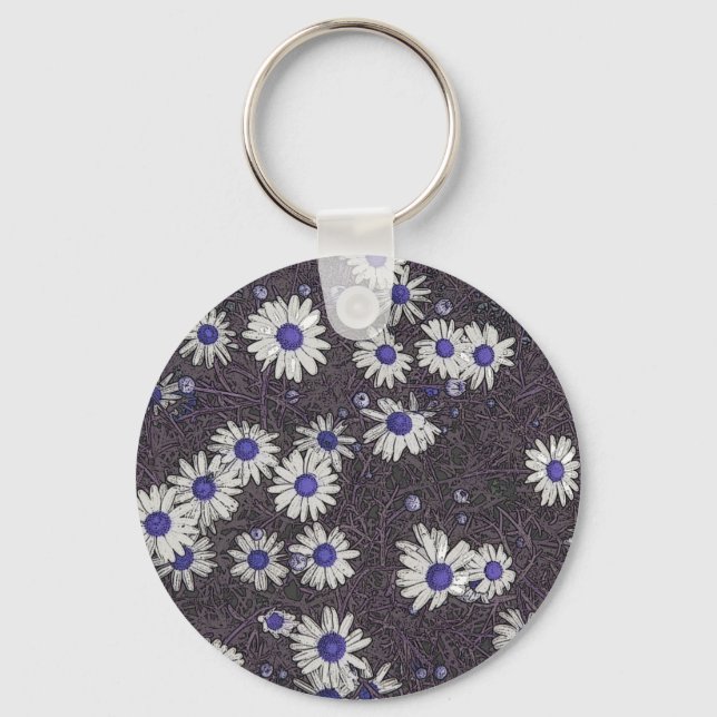 Artsy Daisies Keychain (Front)
