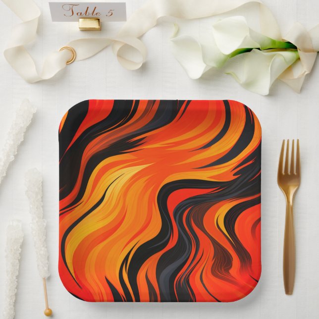 Artsy Design Paper Plates (Wedding)