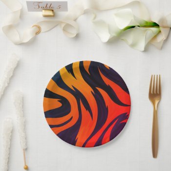 Artsy Design Paper Plates by MarblesPictures at Zazzle