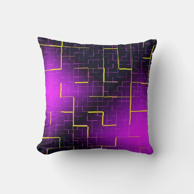 Artsy Design Throw Pillow (Front)