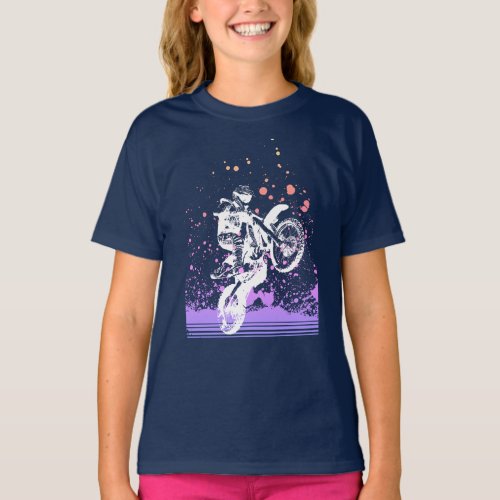 Artsy Dirt Bike T_Shirt