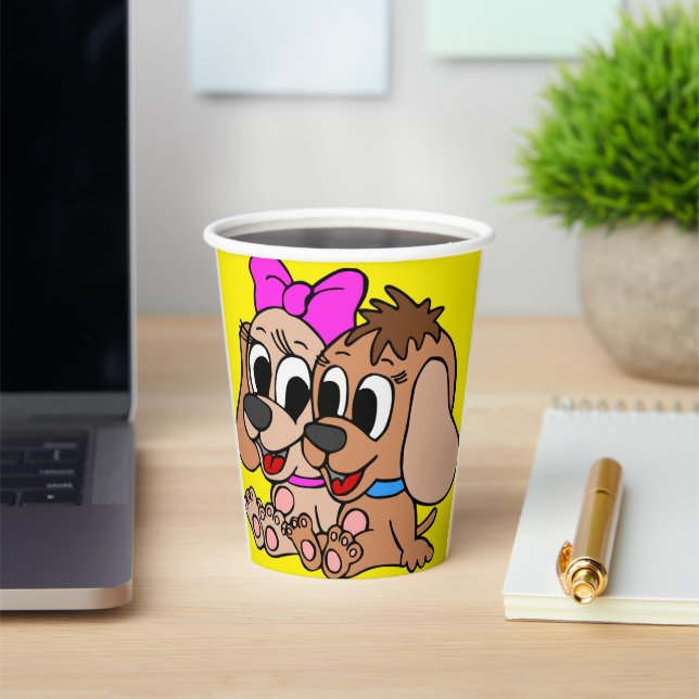 Artsy Dogs Paper Cups (Insitu)