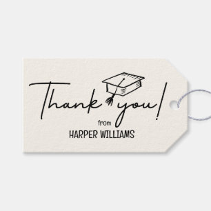 Artsy Doodles Editable Color Graduation Favor Gift Tags