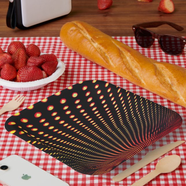 Artsy Dots Design Paper Plates (Picnic)
