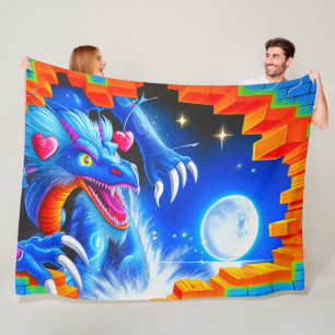 Artsy Dragon Fleece Blanket