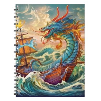 Artsy Dragon Notebook by MarblesPictures at Zazzle