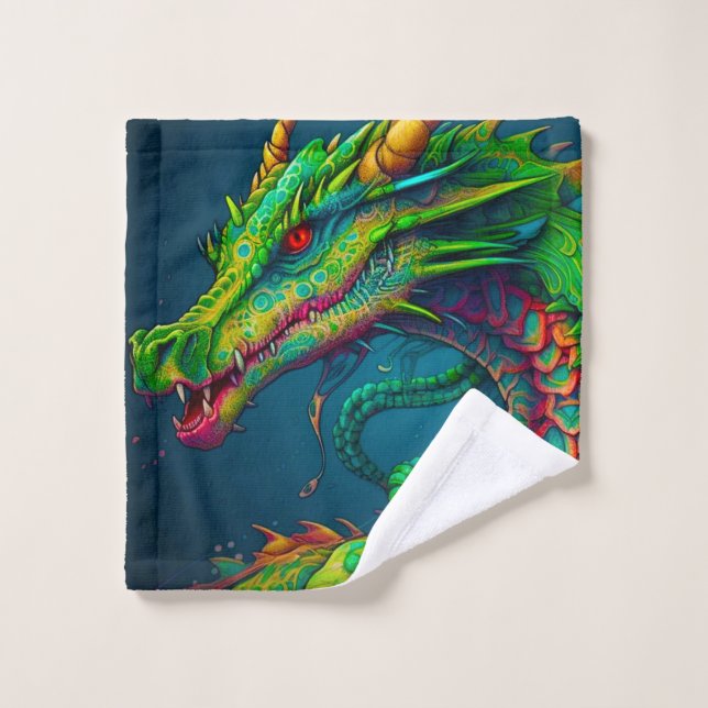 Artsy Dragon Wash Cloth (Wash Cloth)