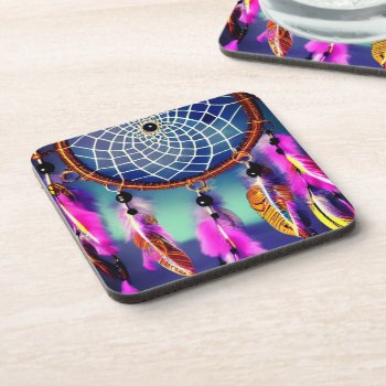 Artsy Dream Catcher Beverage Coaster by MarblesPictures at Zazzle