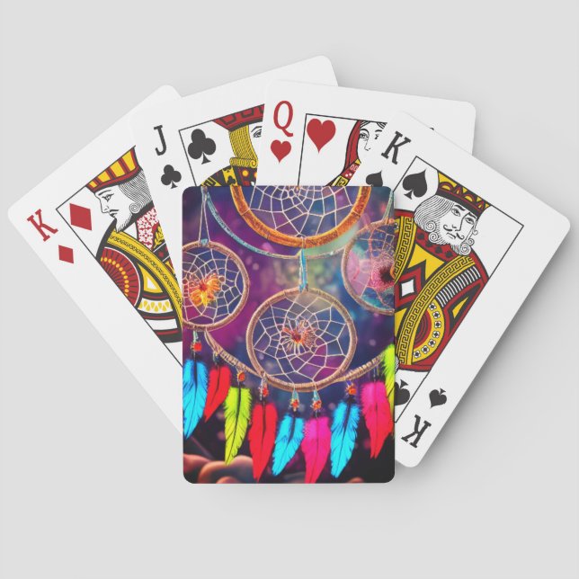 Artsy Dream Catcher Poker Cards (Back)