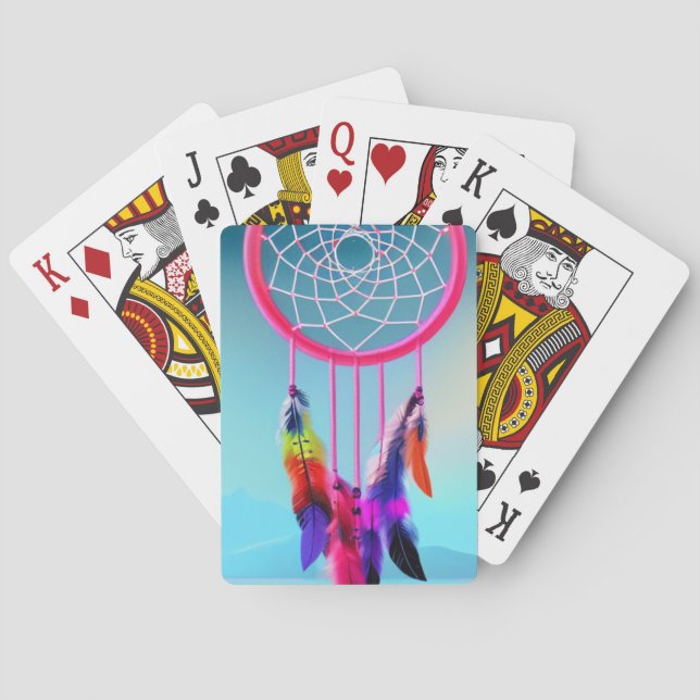 Artsy Dream Catcher Poker Cards (Back)