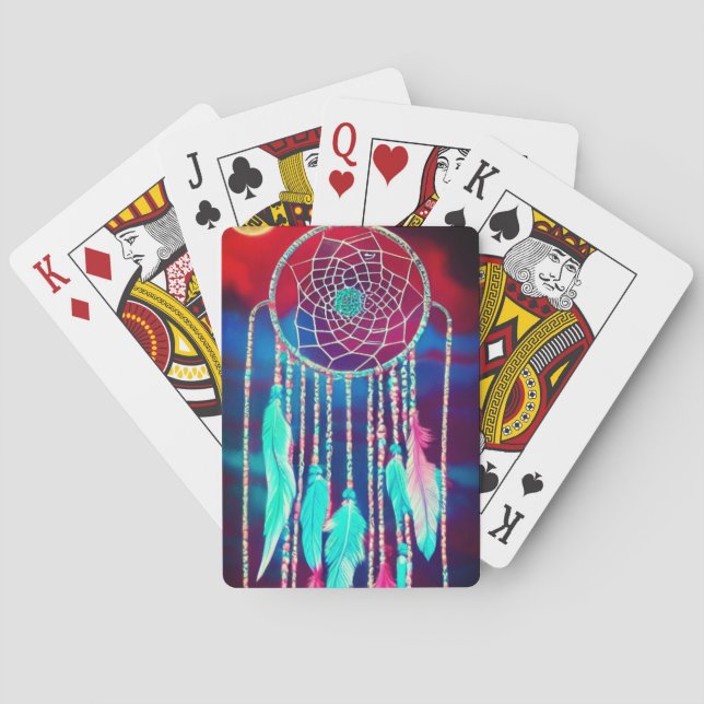 Artsy Dream Catcher Poker Cards (Back)