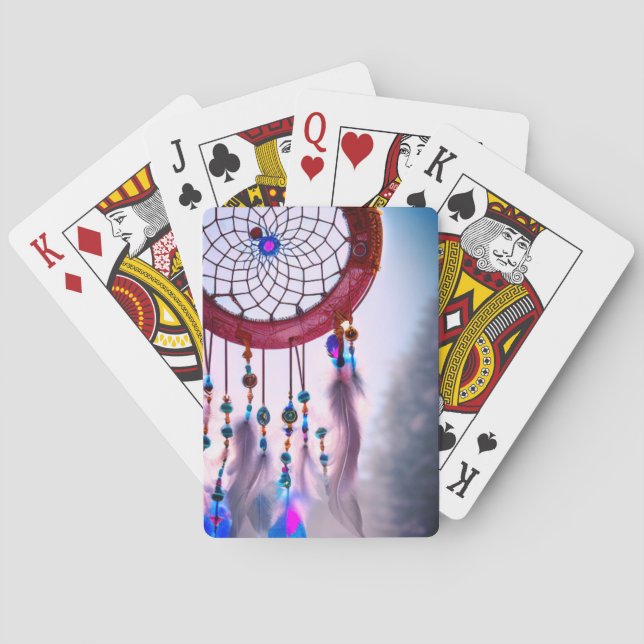 Artsy Dream Catcher Poker Cards (Back)