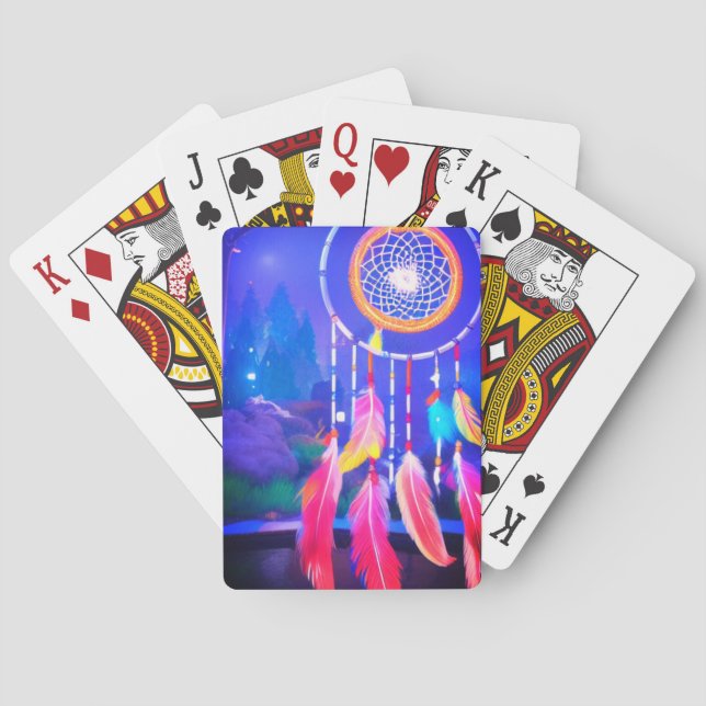 Artsy Dream Catcher Poker Cards (Back)