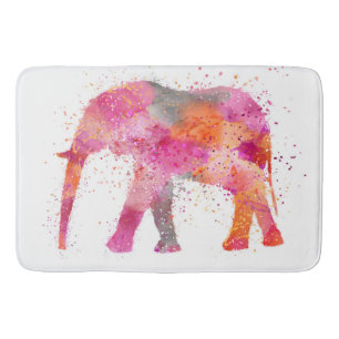 Artsy Elephant Bathroom Mat