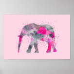 Artsy Elephant Poster