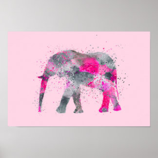 Artsy Elephant Poster